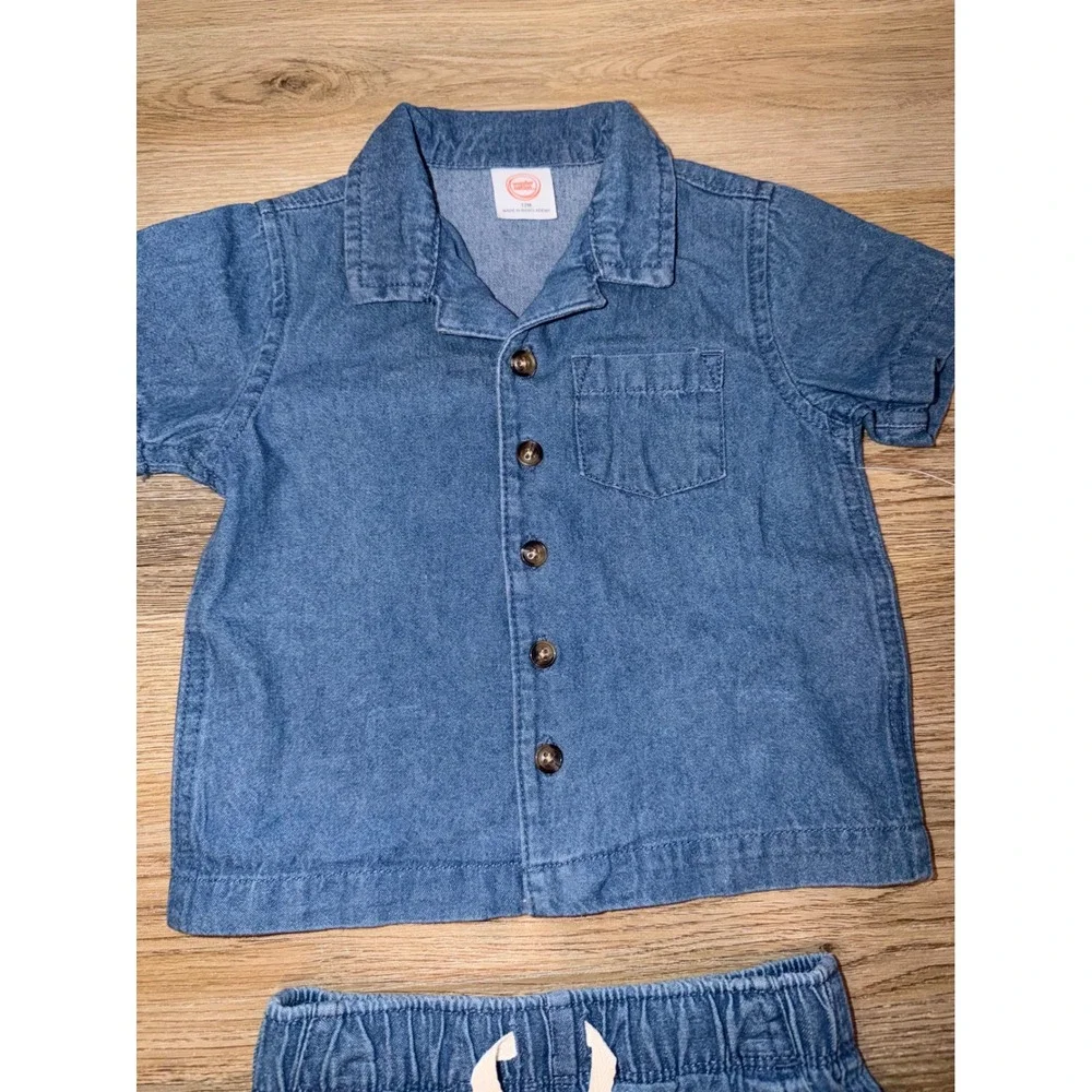 Boy denim outfit set 12 months